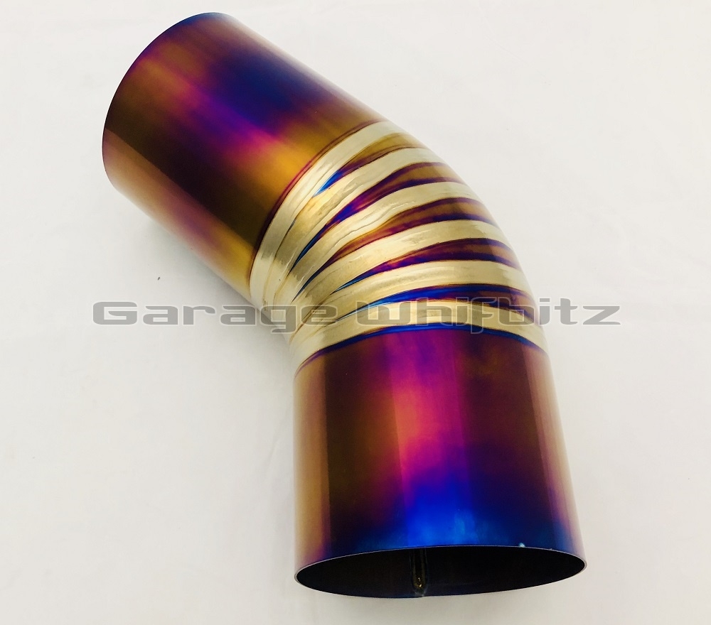 5'' titanium air intake pipe 45 degree
