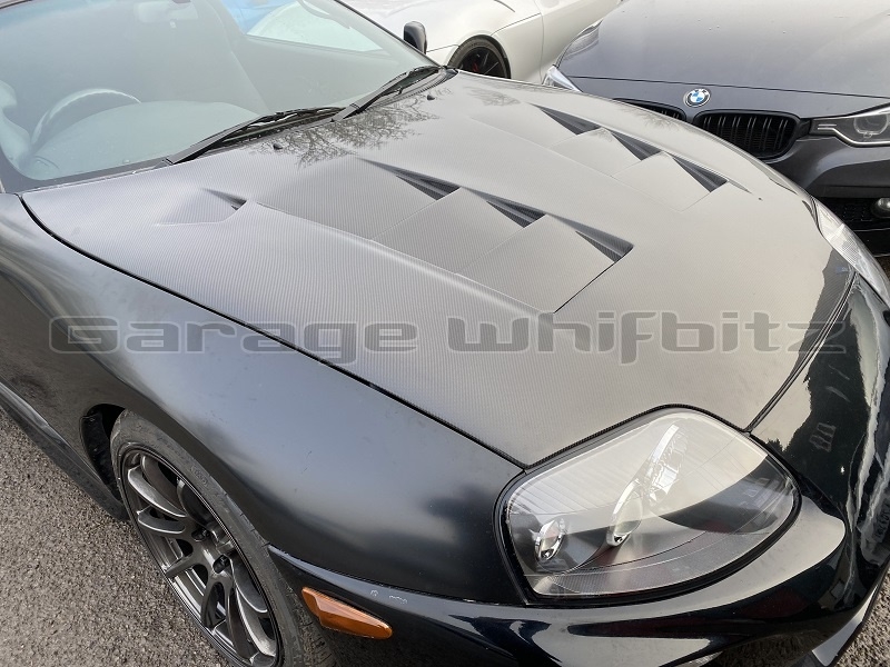 Top Secret style Supra carbon bonnet