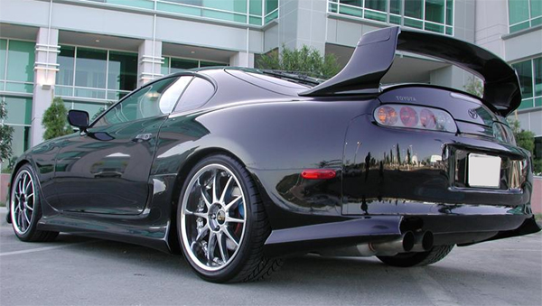 TRD Supra rear wing fiberglass